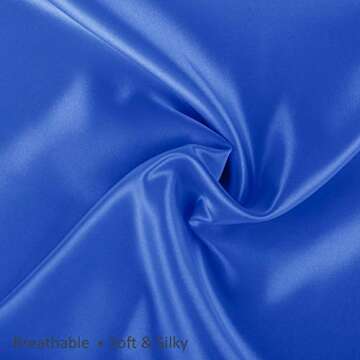 ShopBedding Luxury Satin Pillowcase for Hair – Queen Satin Pillowcase with Zipper, Royal (1 per Pack) – Blissford