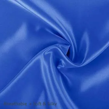 ShopBedding Luxury Satin Pillowcase for Hair – Queen Satin Pillowcase with Zipper, Royal (1 per Pack) – Blissford