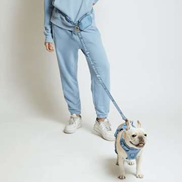 Maxbone Blue Hands Free Dog Leash for Ultimate Freedom