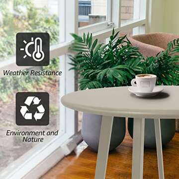 Durable Meluvici Outdoor Side Table for Any Space