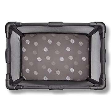 4moms Breeze Playard Sheets, Machine Washable and 100% Cotton, White & Grey, 2 Pack