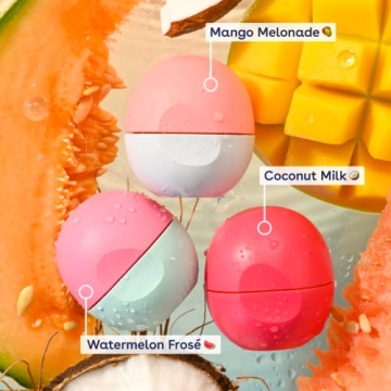 eos Juicy Vibes 3-Pack Lip Balm with Moisture & Flavor
