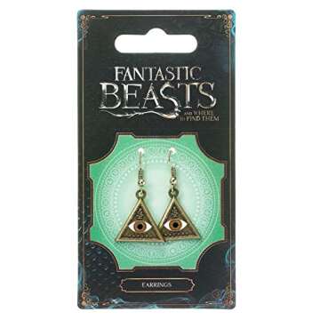 Fantastic Beasts and Where to Find Them Triangle Eye Earrings