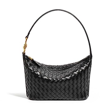 KOHOJO Fashion Woven Purse - Stylish Vegan Leather Handbag for Women