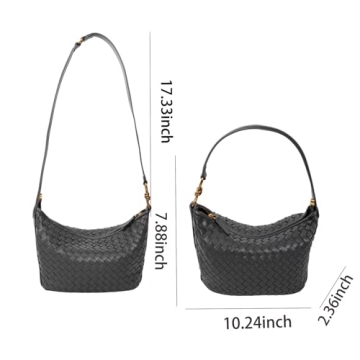 KOHOJO Fashion Woven Purse - Vegan Leather Handbag