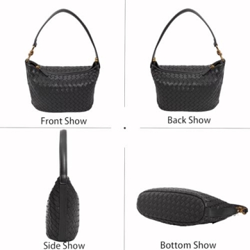 KOHOJO Fashion Woven Purse - Vegan Leather Handbag