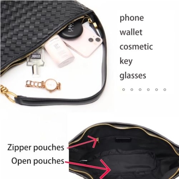 KOHOJO Fashion Woven Purse - Vegan Leather Handbag