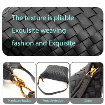 KOHOJO Fashion Woven Purse - Vegan Leather Handbag