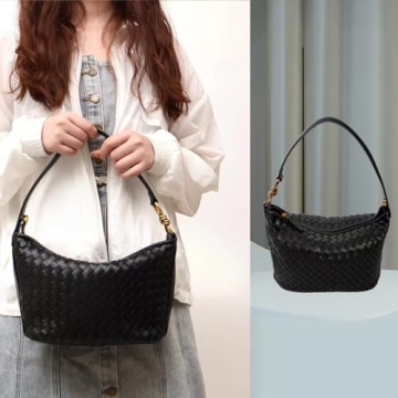 KOHOJO Fashion Woven Purse - Vegan Leather Handbag