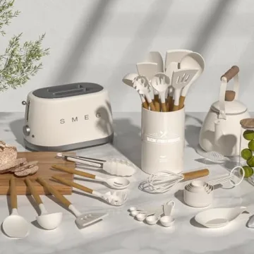 Umite Chef 33-Piece Kitchen Utensil Set in Khaki