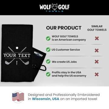 Personalized Golf Towel | Personalized Golf Towels for Golf Bags | Custom Golf Towel Golf Gifts | Golf Towels for Golf Bags for Men or Women