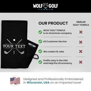 Personalized Golf Towel | Personalized Golf Towels for Golf Bags | Custom Golf Towel Golf Gifts | Golf Towels for Golf Bags for Men or Women