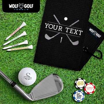 Personalized Golf Towel | Personalized Golf Towels for Golf Bags | Custom Golf Towel Golf Gifts | Golf Towels for Golf Bags for Men or Women
