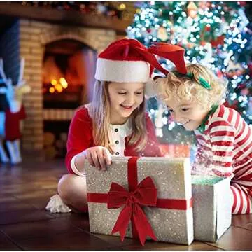 Lyrow 2 Rolls Valentines Velvet Ribbon for Crafting and Gift Wrapping