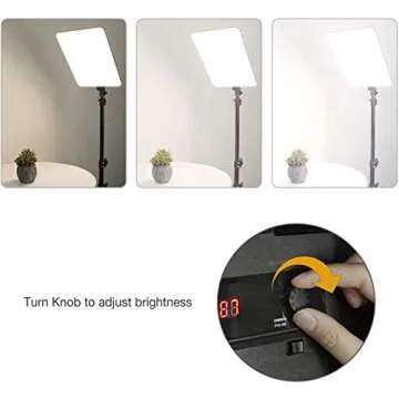 LimoStudio [2-Pack] 384LED Dimmable Dual-Color Temperature Photo Light Panel with Photo and Video Studio Light Stand Tripod, AGG976