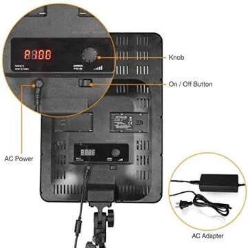 LimoStudio [2-Pack] 384LED Dimmable Dual-Color Temperature Photo Light Panel with Photo and Video Studio Light Stand Tripod, AGG976