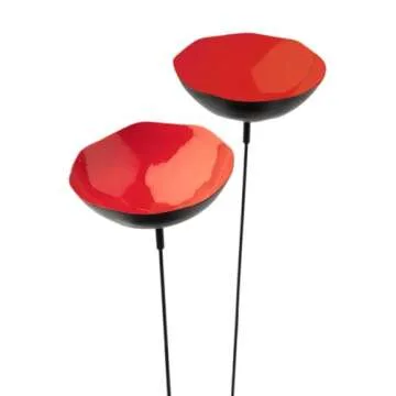 Gardener's Supply Red Poppy Sways Set of 5 Outdoor Stakes