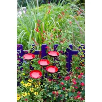 Gardener's Supply Red Poppy Sways Set of 5 Outdoor Stakes