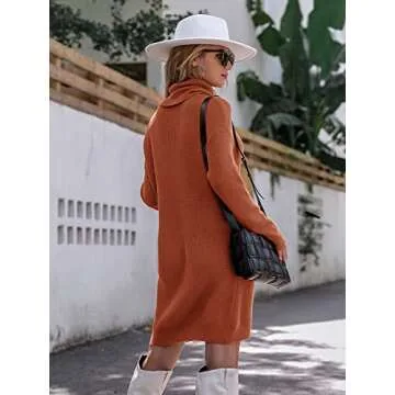 Miessial Women's Stylish Oversized Sweater Dress