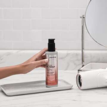 Joico Dream Blowout Thermal Protection Crème | For Most Hair Types | Thermal Heat Protection | Control Frizz & Static | Faster Drying Time | Humidity Protection | Reduce Breakage | 6.7 Fl Oz