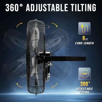 Tornado 20" High Velocity Wall Fan - 4750 CFM Performance