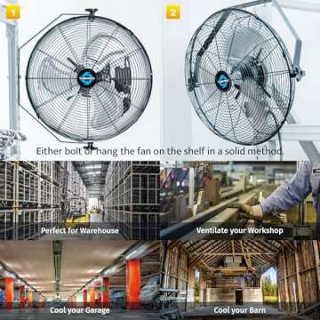 Tornado 20" High Velocity Wall Fan - 4750 CFM Performance