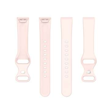 Bands Compatible with Amazon Halo View Watch Strap Classic Flexible Colorful Quick Fit Replacement Wristband for Amazon Halo View Fitness Tracker for Men Women, Multicolor Selection (Black&Pink&Purple)