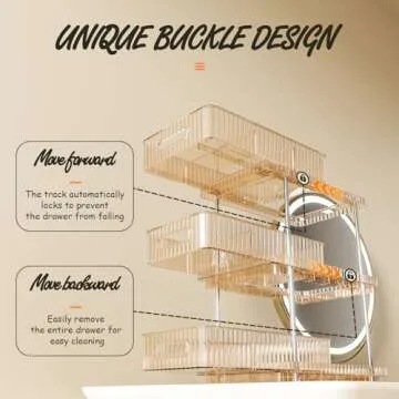 ESTHELLO 3-Tier Bathroom Organizer for Stylish Storage