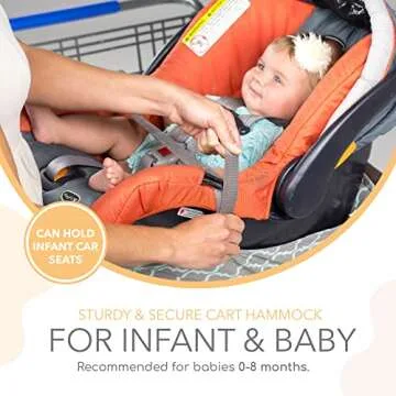 Binxy Baby Hammock for Safe Grocery Shopping
