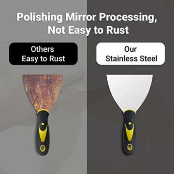 4 Pack Putty Knife Scraper Set - Versatile Painting Tools