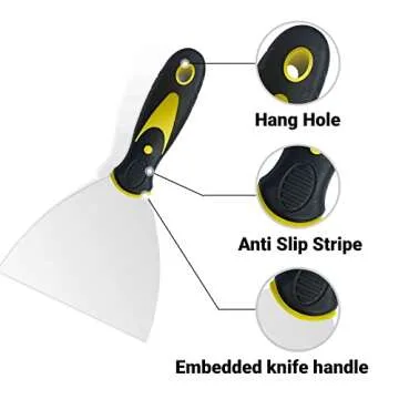 4 Pack Putty Knife Scraper Set - Versatile Painting Tools