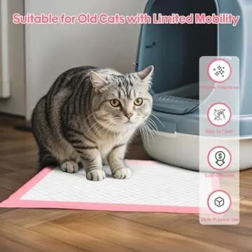 BinetGo Pink Disposable Pee Pads for Dogs, 100 Count