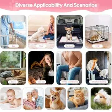 BinetGo Pink Disposable Pee Pads for Dogs, 100 Count