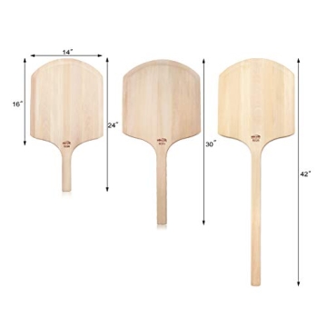 Durable New Star Foodservice Wooden Pizza Peel for Easy Pizza Making