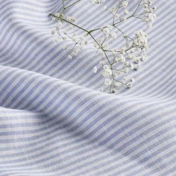 Solino Home Cornflower Blue Linen Tablecloth 120" x 60"