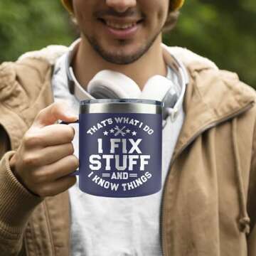 Durable Insulated Men's Mug - Ideal Gift for Father's Day