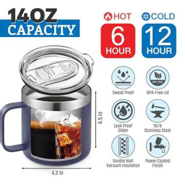 Durable Insulated Men's Mug - Ideal Gift for Father's Day