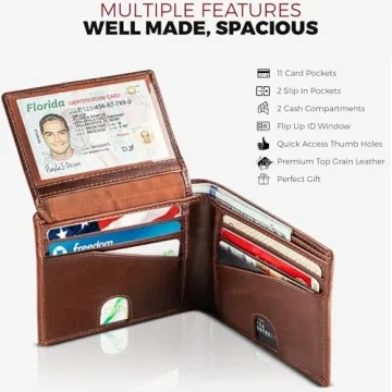 Stylish Bull Guard Leather Wallet with RFID Protection for Men