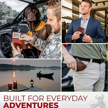 Stylish Bull Guard Leather Wallet with RFID Protection for Men