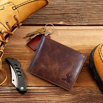 Stylish Bull Guard Leather Wallet with RFID Protection for Men