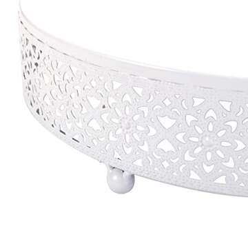 Hedume Set of 3 Cake Stand, Dessert Display Cupcake Stands, Round Metal Cake Stands, Cupcake Pastry ...