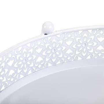 Hedume Set of 3 Cake Stand, Dessert Display Cupcake Stands, Round Metal Cake Stands, Cupcake Pastry Candy Display Plate for Wedding, Event, Birthday Party