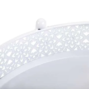 Hedume Set of 3 Cake Stand, Dessert Display Cupcake Stands, Round Metal Cake Stands, Cupcake Pastry Candy Display Plate for Wedding, Event, Birthday Party