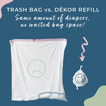 Dekor Mini Hands-Free Diaper Pail Odor-Free Easy Use