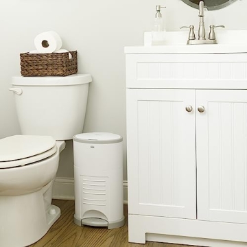 Dekor Mini Hands-Free Diaper Pail Odor-Free Easy Use