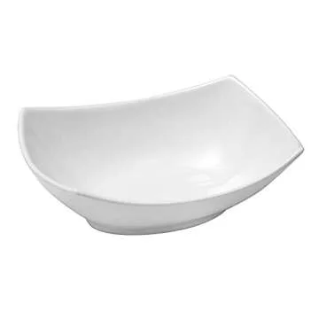 Cedilis Rectangular Serving Bowls 4 Pack - Stylish Ceramic Dishes