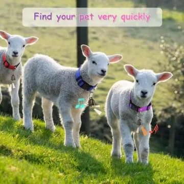 GINDOOR Goat Collars with Loud Bells for Small Anim