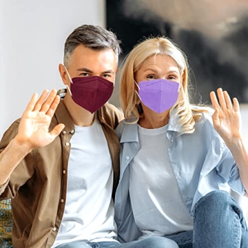 Buy 50 Pack KN95 Face Masks - 5-Ply Multicolor