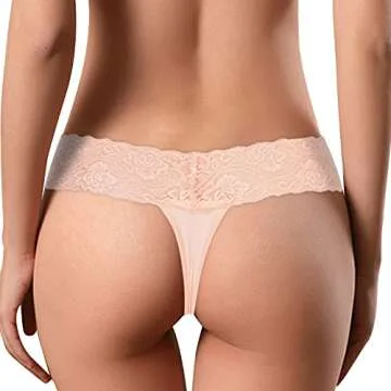Lace Thongs for Women - Pack of 6 Comfort and Style