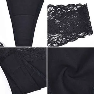 Lace Thongs for Women - Pack of 6 Comfort and Style